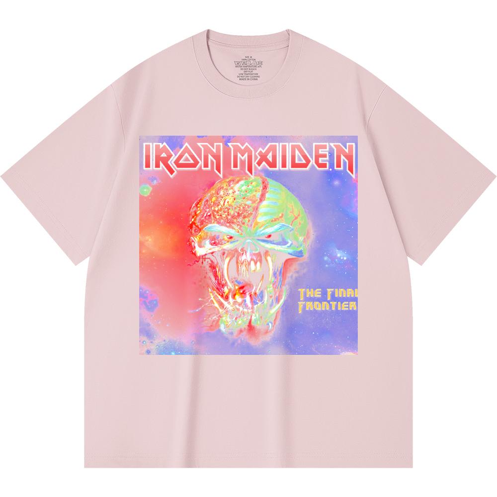 230 g/m² 100% Baumwolle Heavy Metal T-Shirt Rockband Beliebte Musik Druck Unisex Schweres Baumwoll-T-Shirt