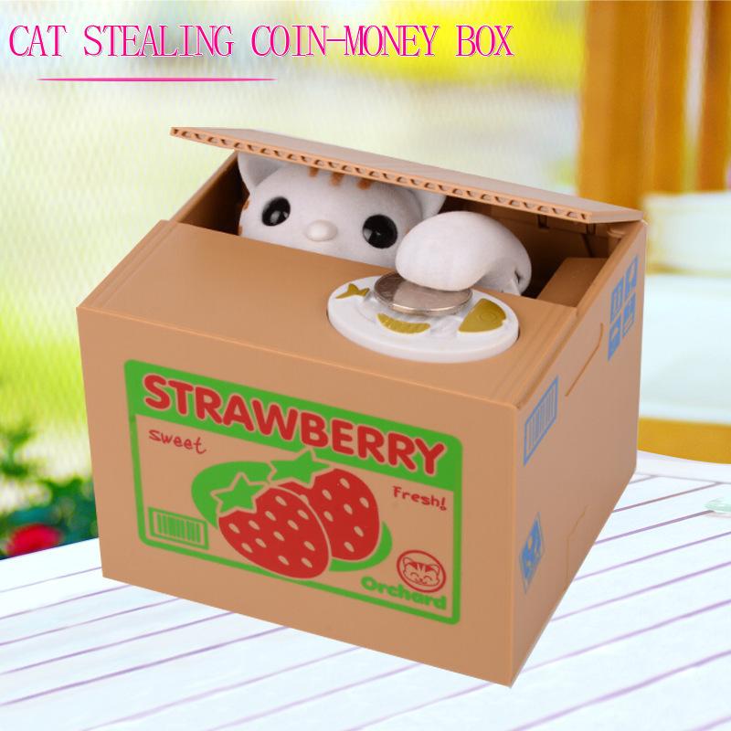 

Upgraded Version of Money-Stealing Cat, Money-Stealing Panda, Money-Stealing Panda Savings Gift, Creative Cartoon Cat 12 9 10cm