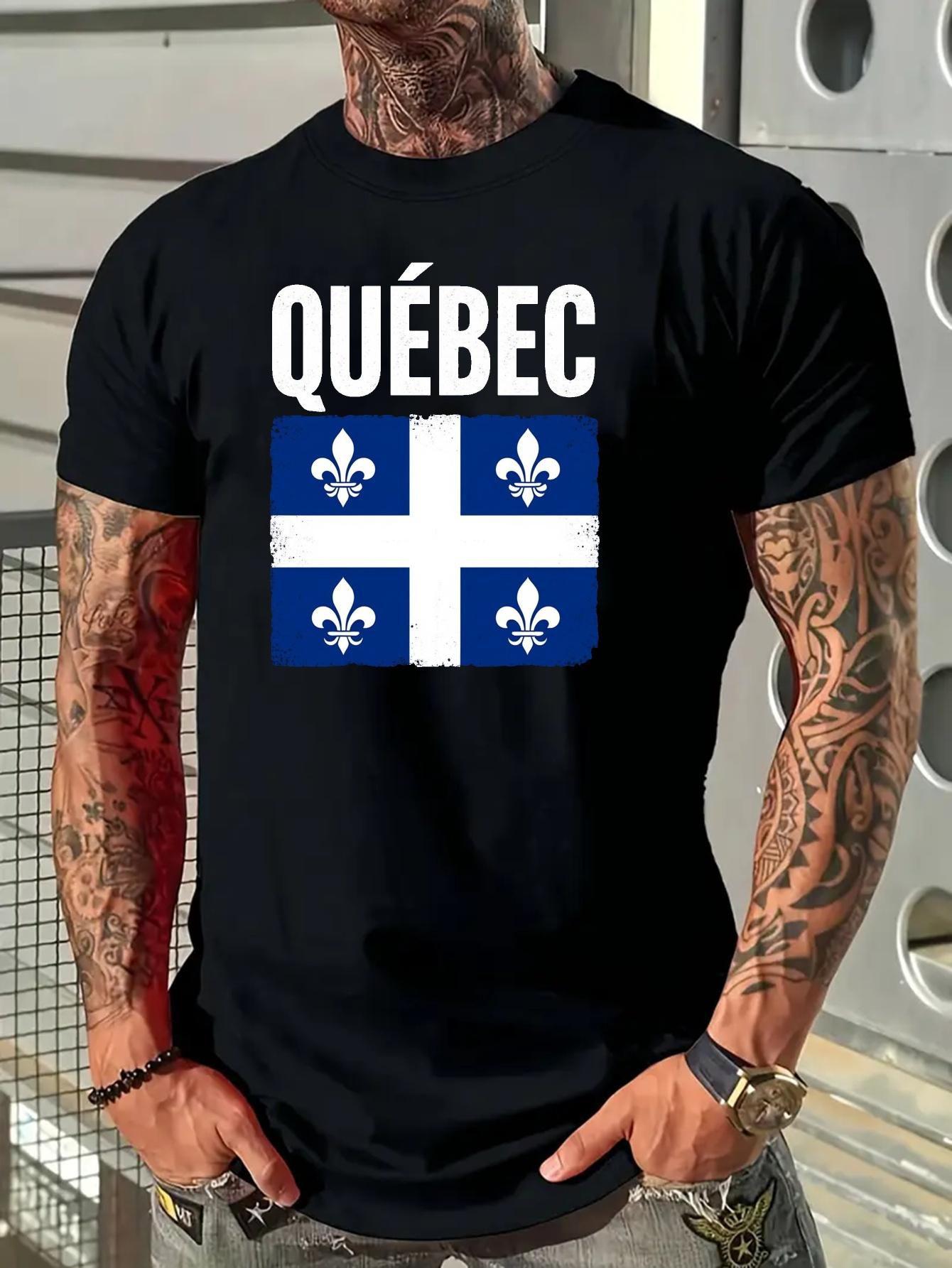 Quebec Flag Graphic T-shirt - 612 Cotton Blend XXXXL