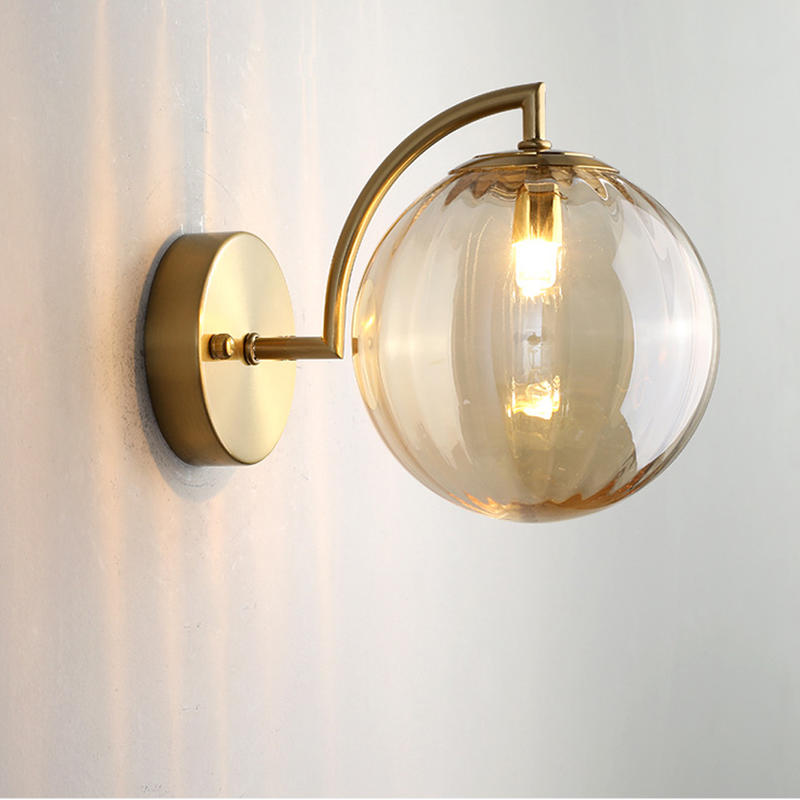 Creative Living Room Background Kinkiet Glass Terrain Tampe Modern Minimalist Night Light for Transition (Bulb Not Included)