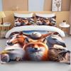 Lion Fox Horse Eagle Wolf   Bedding Set Duvet Cover 1 Duvet Cover 2 Pillowcases Adult And Child Bedding Set Luxury Holiday Gifts