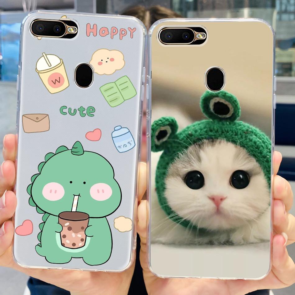 For OPPO A5S Case Cute Pattern Soft Silicone TPU Cover Cases For Oppo A5Ss AX5s A 5S CPH1909 CPH1920 CPH1912 Phone Shell Bumper
