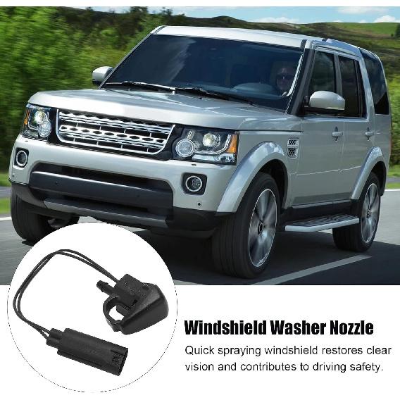 Front Windshield Washer Nozzles, Windshield Washer Nozzles Wiper Spray Jet Replacement LR048615 for Land Rover Discovery 3 4 LR3 LR4 Sport
