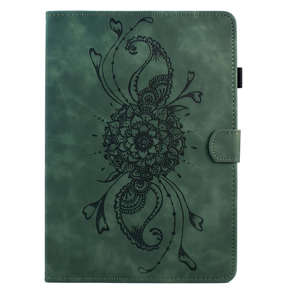 For Lenovo Tab M9 TB-310FU Case Mandala Imprinted Leather Tablet Cover with Card Slots