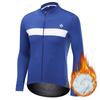Winter Fleece Riding Bicycle Jersey Solid Men Cycling Clothing Keep Warm Long Sleeve Bicycle Shirt