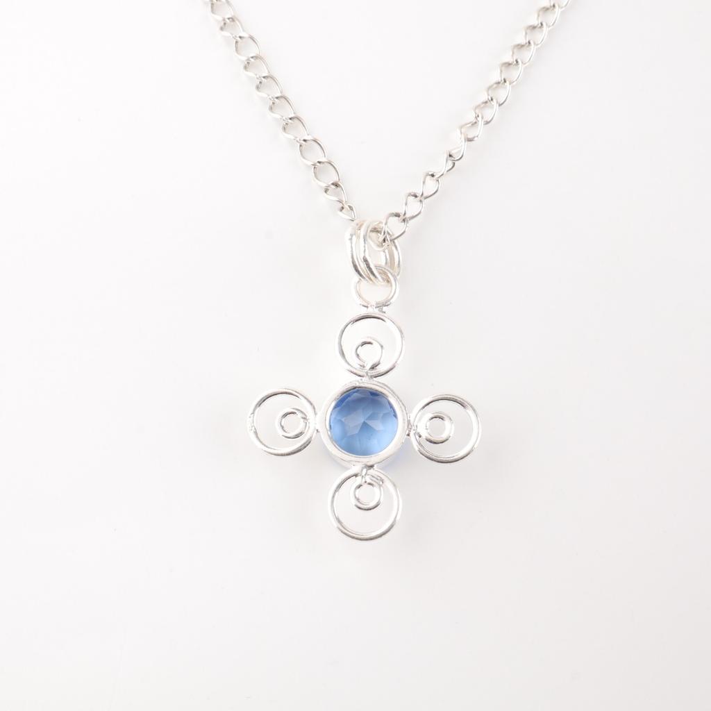 Tanzanite Gemstone 925Sterling Silver Boho Jewelry Handmade Fashionable Pendant PP-41-6