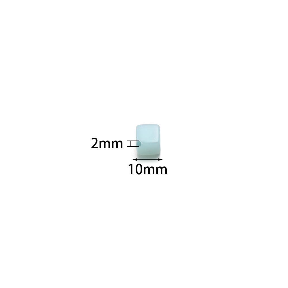20/50 Stück Acryl-Quadratperlen Jelly-Farbe Würfel Lose Abstandshalterperlen Für DIY Schmuckherstellung Basteln Halsketten Armbänder Zubehör