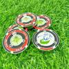 Two-sided Golf Green Reader Kirsite Golf Ball Marker Golf Accessories Golf Hat Clip Marker  Girl