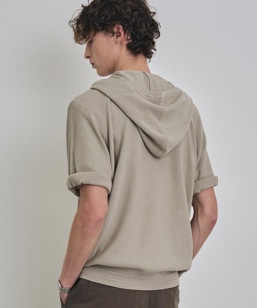 COSTUME O’CLOCK [Coclx Daily Room] Hooded Pique Half Knit 6 Color Cooskt071