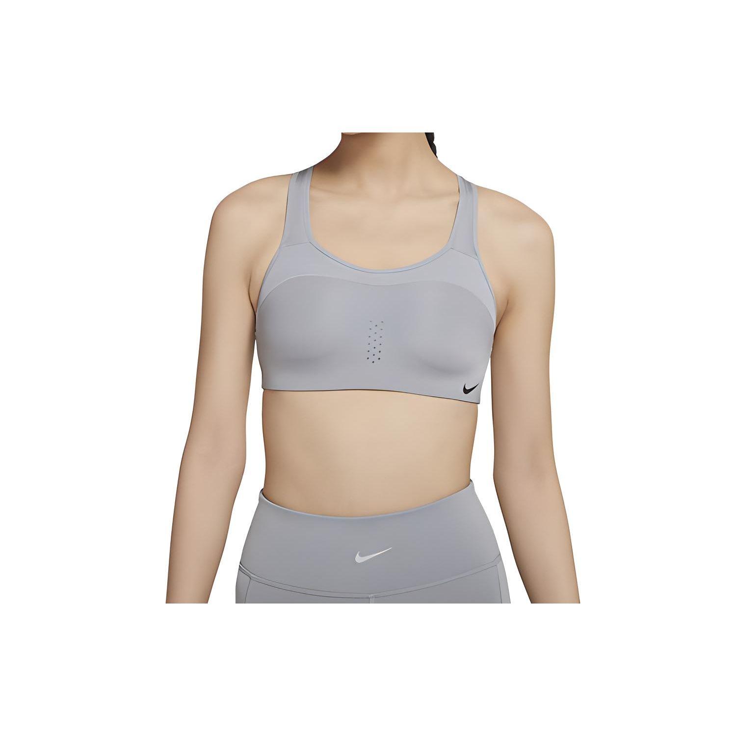 

Nike Спортивный бюстгальтер Alpha High-Intensity Support, женские топы, серый AJ0844-073 M