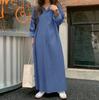 Casual Denim Dress With Pockets For Women In Autumn 2024