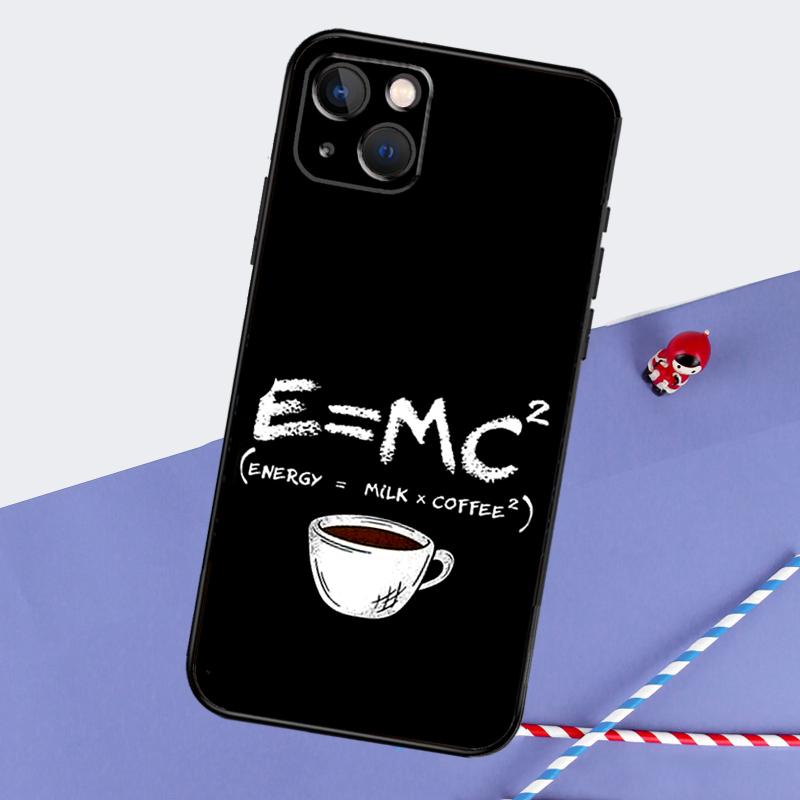 Coffee Caffeine Lover Phone Case For iPhone 16 Pro Max 11 13 14 15 Pro Max 12 Mini XR 16 15 Plus 16e Back Cover