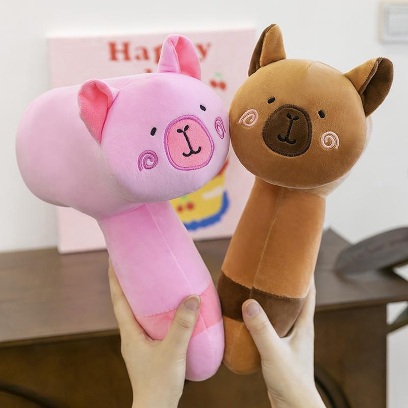 Hammer Funny Capybara Plush Toy Cute Cartoon Children Birthday Holiday Doll Gift