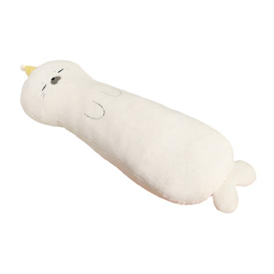 Cute Animal Body Pillow Long Plush Stuffed Toy for Leg Hugging Sleep Support Capybara Puppy Elephant Soft Bed Sofa Cushion for Kids Adults