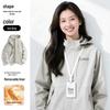 Purple 3-in-1 Winter Mountaineering Jacket with Custom Logo and Velvet Fleece Liner
