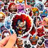 50 Horror Grimace Graffiti Stickers Thriller Skull Halloween Horror Spoof Stickers