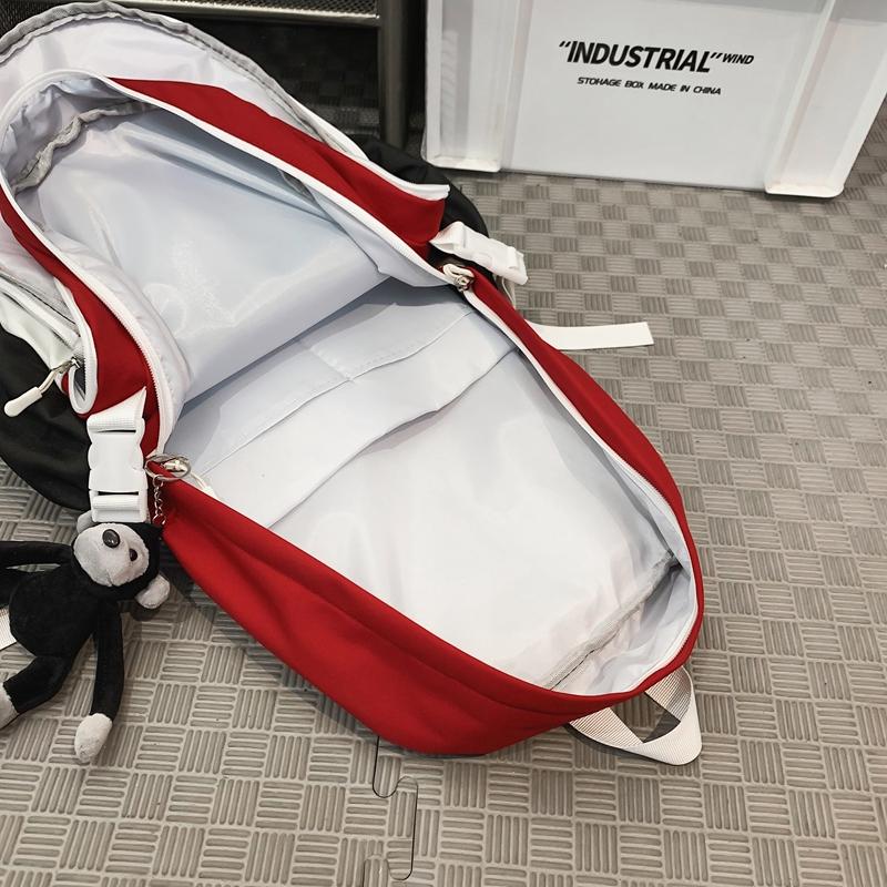 Женский рюкзак с цветными блоками большой вместимости — фото 7