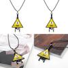 Gravity Falls Bill Collectible Alloy Necklace With Geometric Pendant For Cosplay And Casual Wear