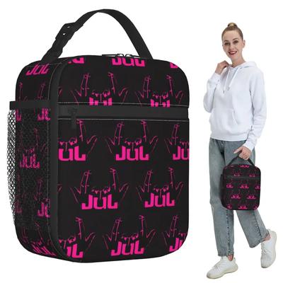 French Rapper Jul Sign Insulated Lunch Bag for Women Office Cooler Thermal Food Box Tote Leakproof Lunch Boxes Container
