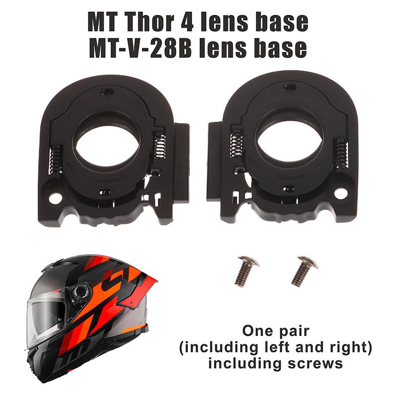 .1Pair Helmet Visor Shield Base Professional Easy To Install Replacement With Screws For MT Thunder 4 Mt-v-28B Sunshade Len