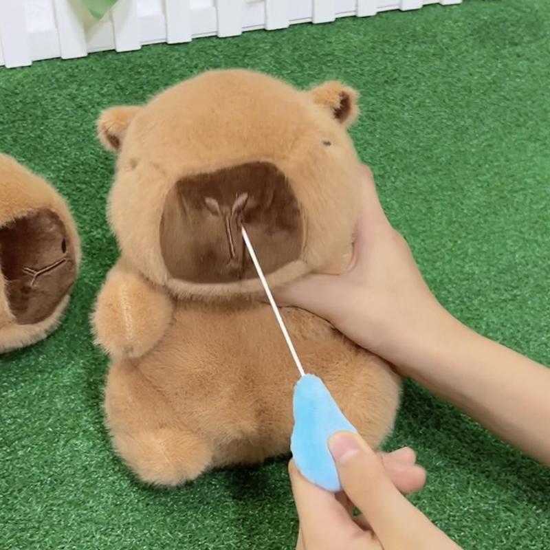 

Милая плюшевая капибара с рюкзаком-гамбургером Kawaii Capibara Мягкие игрушки для животных Kawaii Мягкие игрушки для животных Kapibala Подарки на день рождения A1