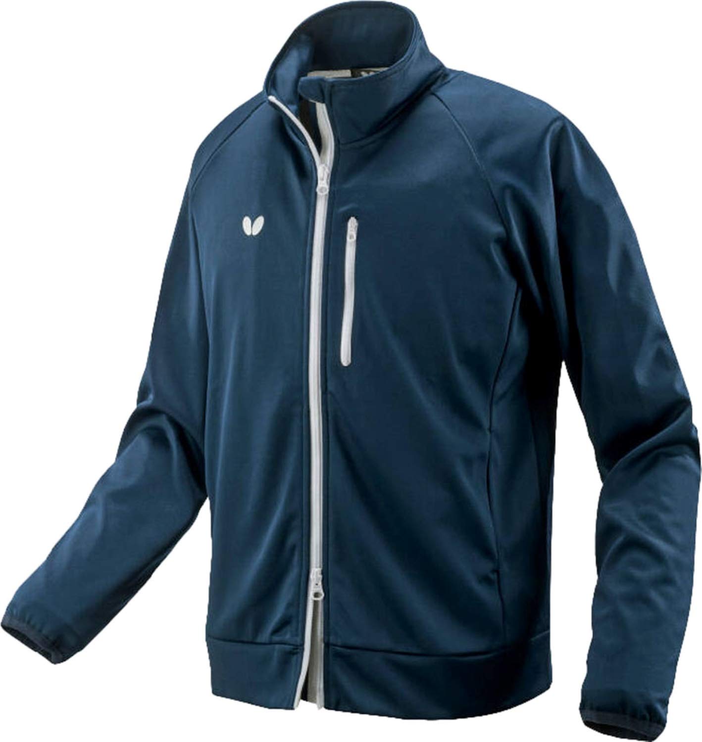 

Butterfly Table Tennis Unisex Training Wear Bonding Jacket Navy O 45730