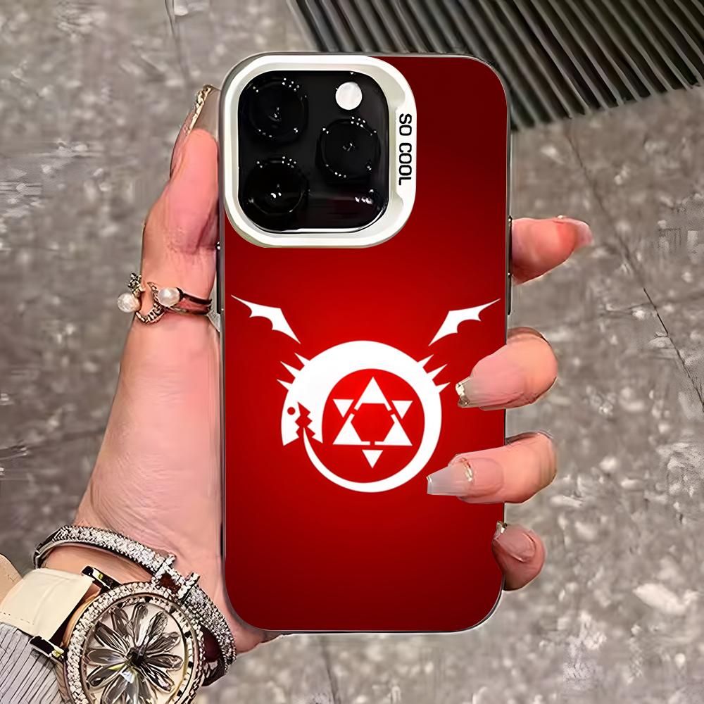 

Fullmetal Alchemist Janpan Anime Phone Case For IPhone 17 Pro Max 16 Pro Max 15 14 13 11 12 Mini Xs X Xr 7 8 Plus Se Color Silve iPhone 14