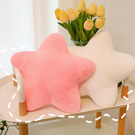 Stjerneformet pute Myk plysj pyntepute Dekorativ stjernepute for seng Fluffy stjerneformet pute for barnerom stue
