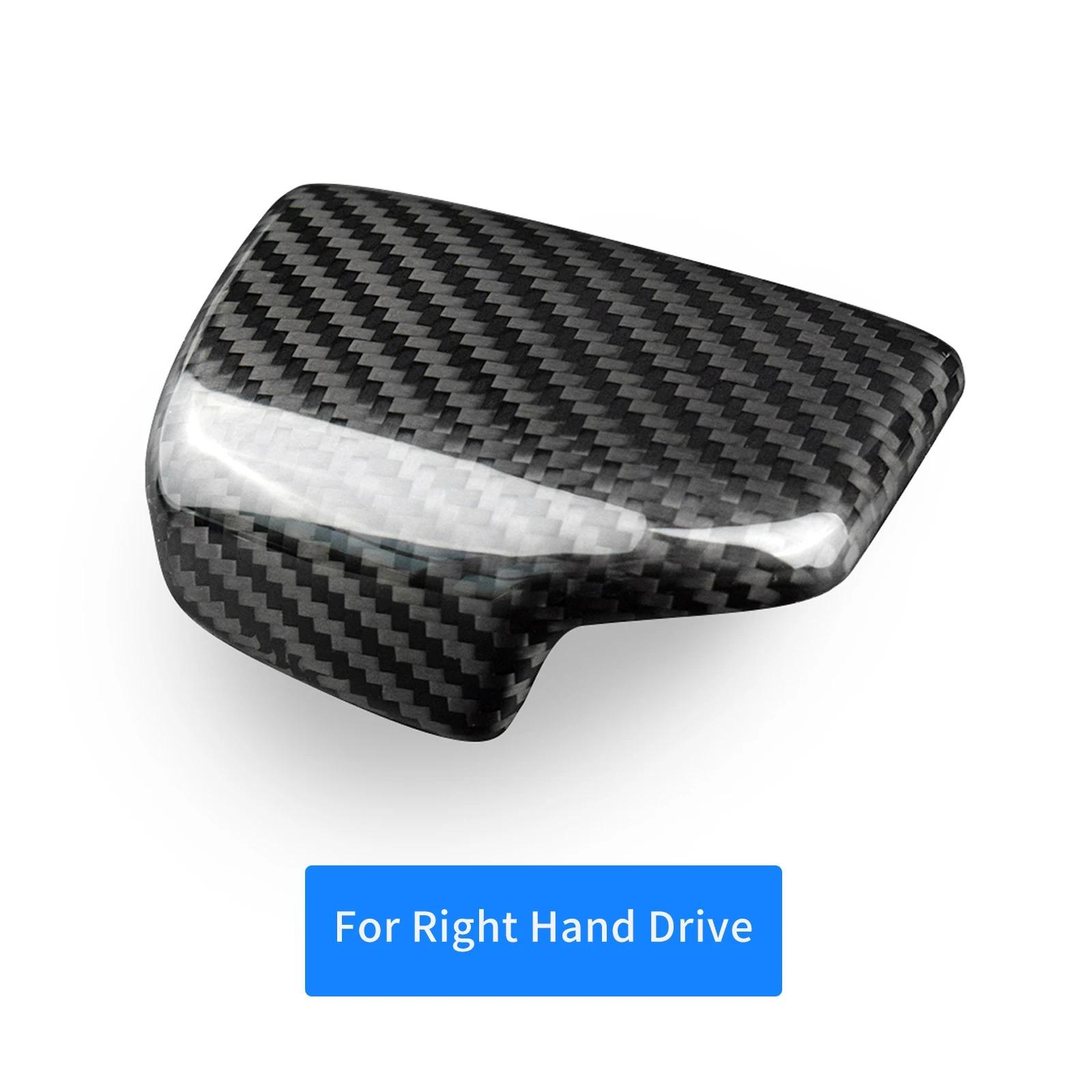 Carbon Fiber Gear Shift Knob Cover Interior Trim Sticker Right Hand Drive 1 чёрный