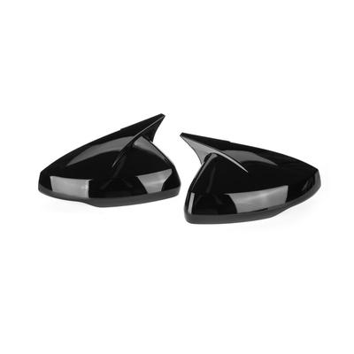 Glossy Black For VW Polo MK6 TSI TDI MPI GTI GTD 2018-2025 Side Door Mirror Cove Rear View Mirror Cap Direct Add-On Mirror Cover