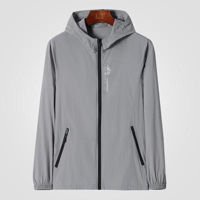 Ice Silk Sunscreen Clothes Men's Summer New UV Thin Large Size Fishing Sunscreen Jacket