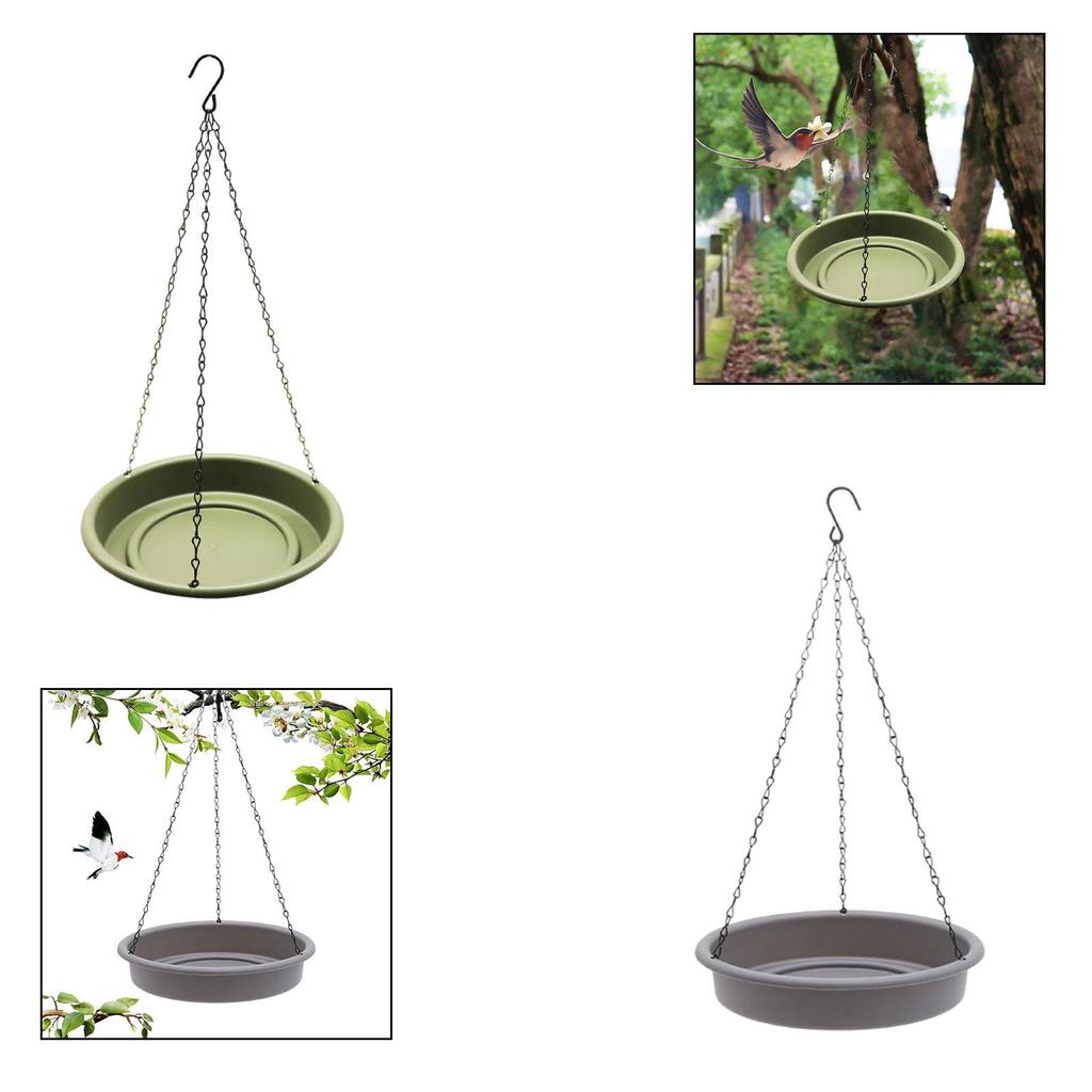 Bird Feeder Waterer and Chain Hummingbird Feeder for Tree Outside Parrots