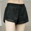 Women's Sports Shorts, Anti-Exposure, Quick-Dry, Loose Fit, Casual, Plus Size, Yoga, Fitness, Summer, Black, Short Shorts