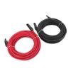 2PCS 40ft 10AWG Solar Panel Extension Cable with Connectors Black Red IP67 Water Resistant for RV Tr