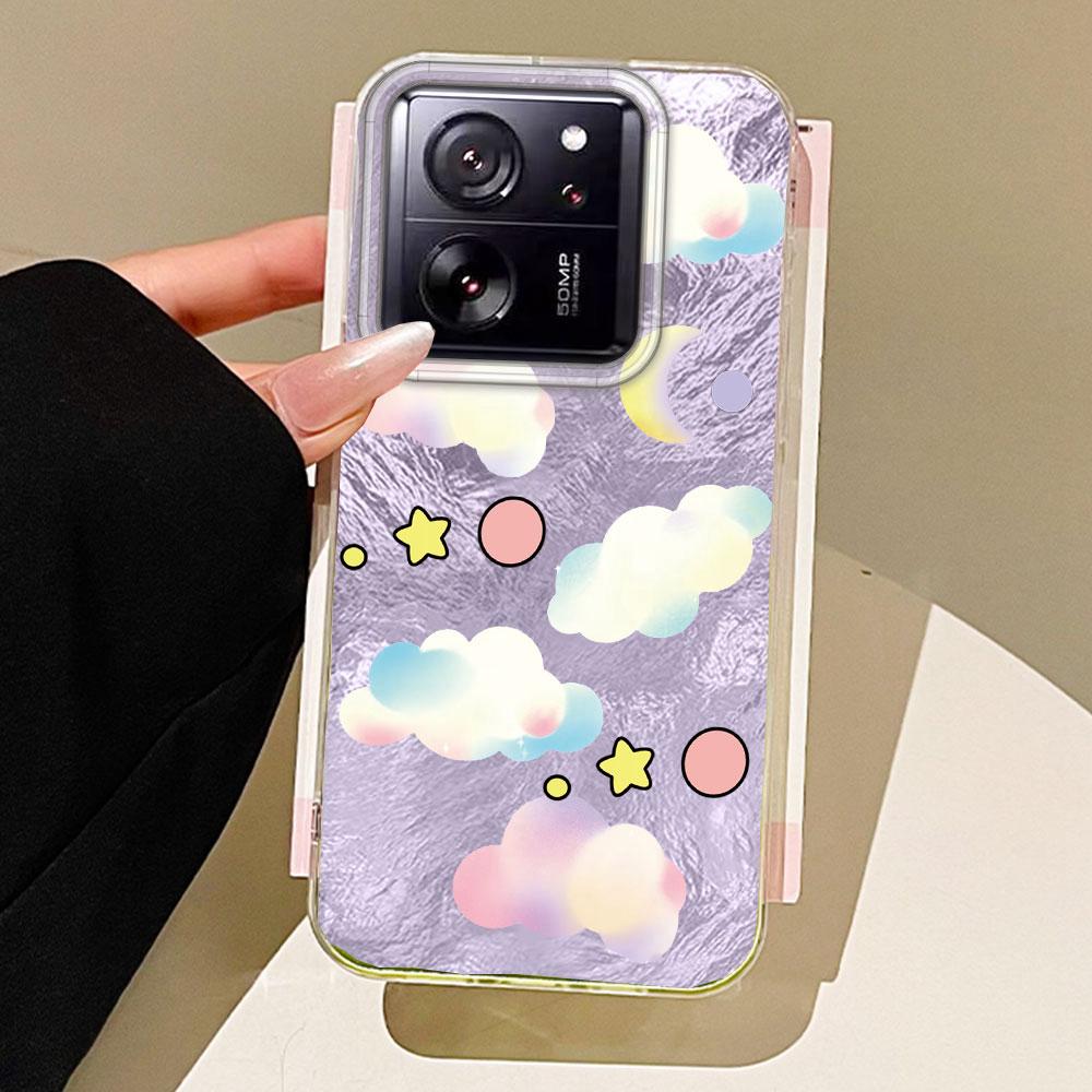 Blue White Clouds Vortex Texture Phone Case for Xiaomi 13T 14T 11 Lite Poco X5 M6 Pro X6 X3 Pro NFC C75 C71 C65 C61 M5S Cover