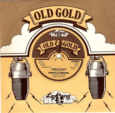 7inch Record MARCELLO MINERBI / NINI ROSSO - Zorba's Dance  /  Il Silenzio OG9055 Old Gold 1980 UK Latin Used