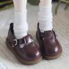 Black Brown Doll Leather Shoes Casual Wearing Doll Boots Fashion 1/4 BJD Shoes  DIY Toy
