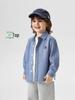 2026 Boys' European Denim Shirt Jacket - New Spring/Autumn Kids' Trendy Clothing