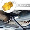 2x Universal M14x1.5 Magnetic Car Engine Oil Drain Plug Screw Nut Bolt Sump Gold