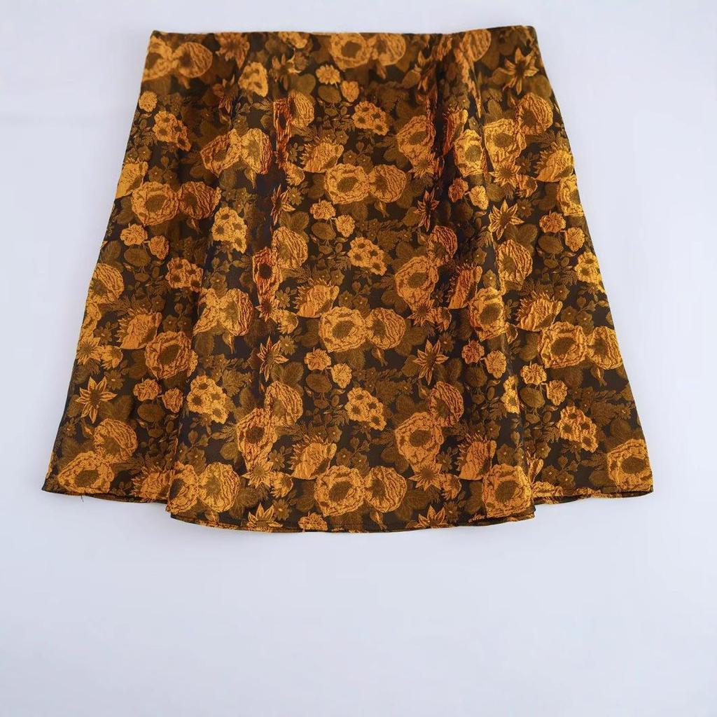 2025 Spring Women's Fashionable European & American Style Jacquard Long Skirt