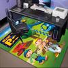 The Builder's Adventure Floor Mat for Living Room, Game Rooms, Office, Bedroom, Office Floor Mat Playful Design, Christmas fan gifts