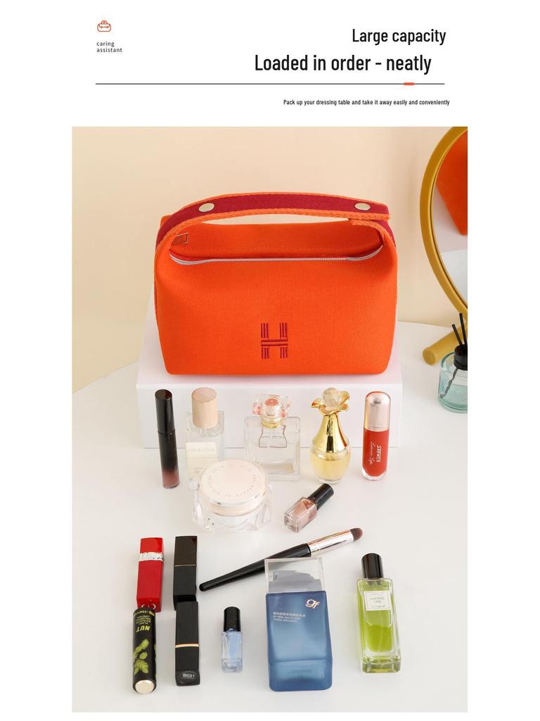 Trousse de toilette de voyage de luxe grande capacité avec logo imprimé