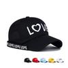 Spring Summer New Embroidered LOVE Cotton Baseball Caps Men Women Solid Running Sunhat Fashion Ribbon Sunscreen Cap Outdoor Hats