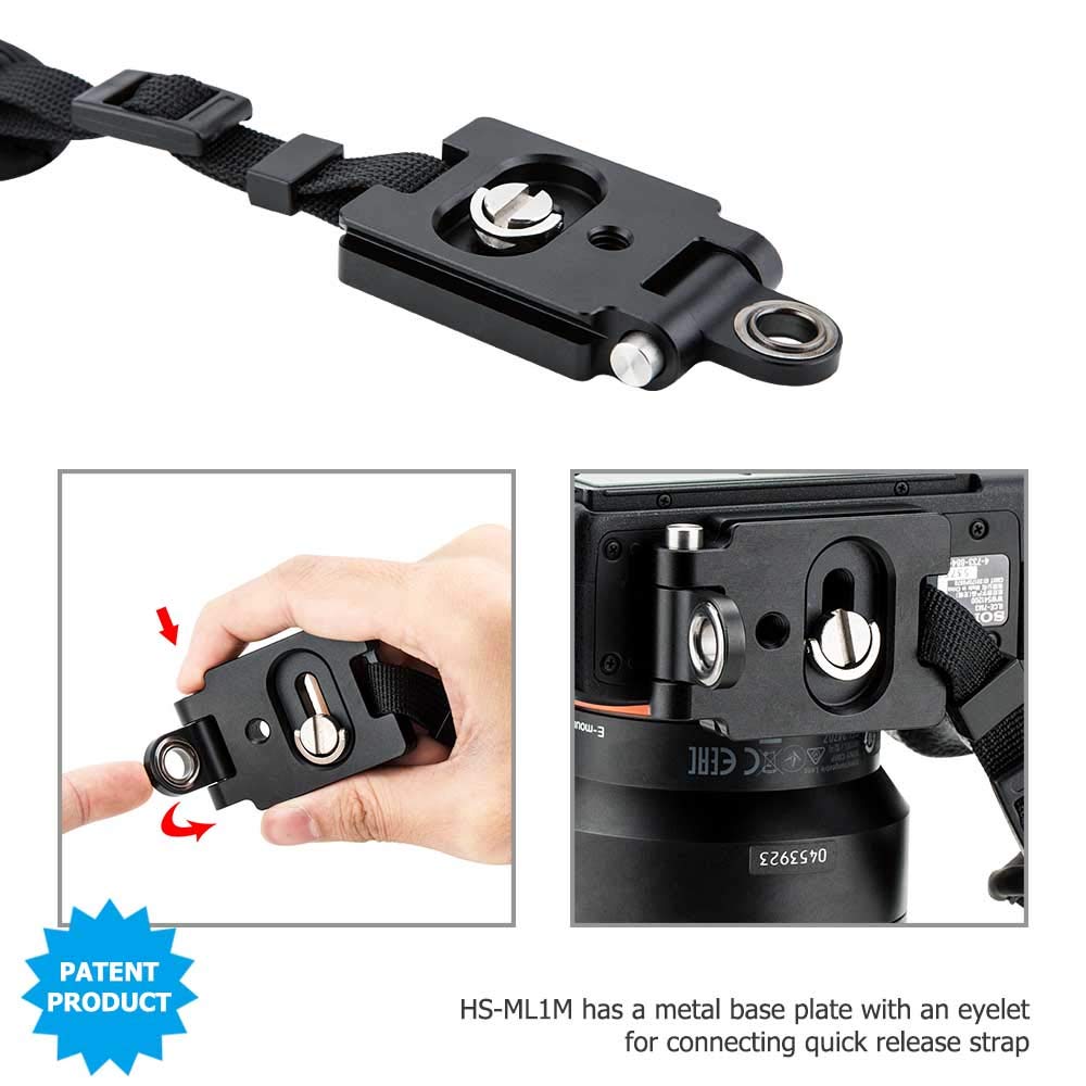 JJC Wrist Strap for Nikon Z Fujifilm Sony A6000 Black Fc, Z50, Z5, X-T50, X-S10, X100V, X-Pro3, X-Pro2, X-T4, X-T3, X-T2, X-T30, X-T20, X100F, ZV-E10,