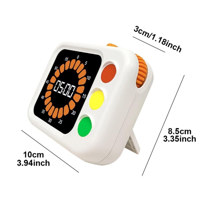 Plastic 60 Minutes Digital Timer For Classroom Learning Task LED Display Visual Timer Students Time Management Tool