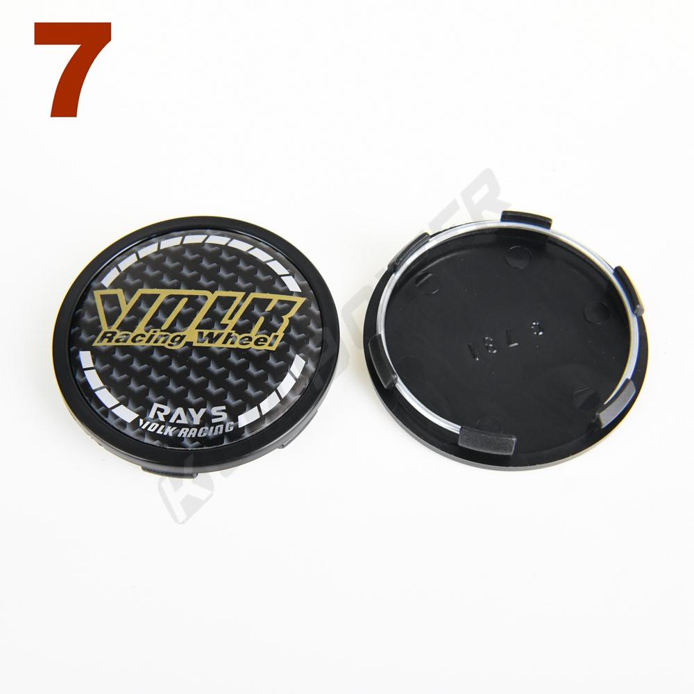 4 PIÈCES Cache-moyeu de roue OD 65 MM / ID 60 MM Logo RAYS VOLK Cache-moyeu de jante Sport Cache-moyeu central de roue