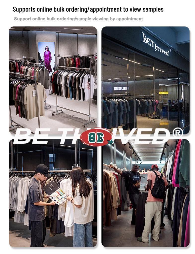 BE Men's Retro Distressed Spray Paint Velvet Hoodie & Sweatpants Set - Autumn 2025 Collection