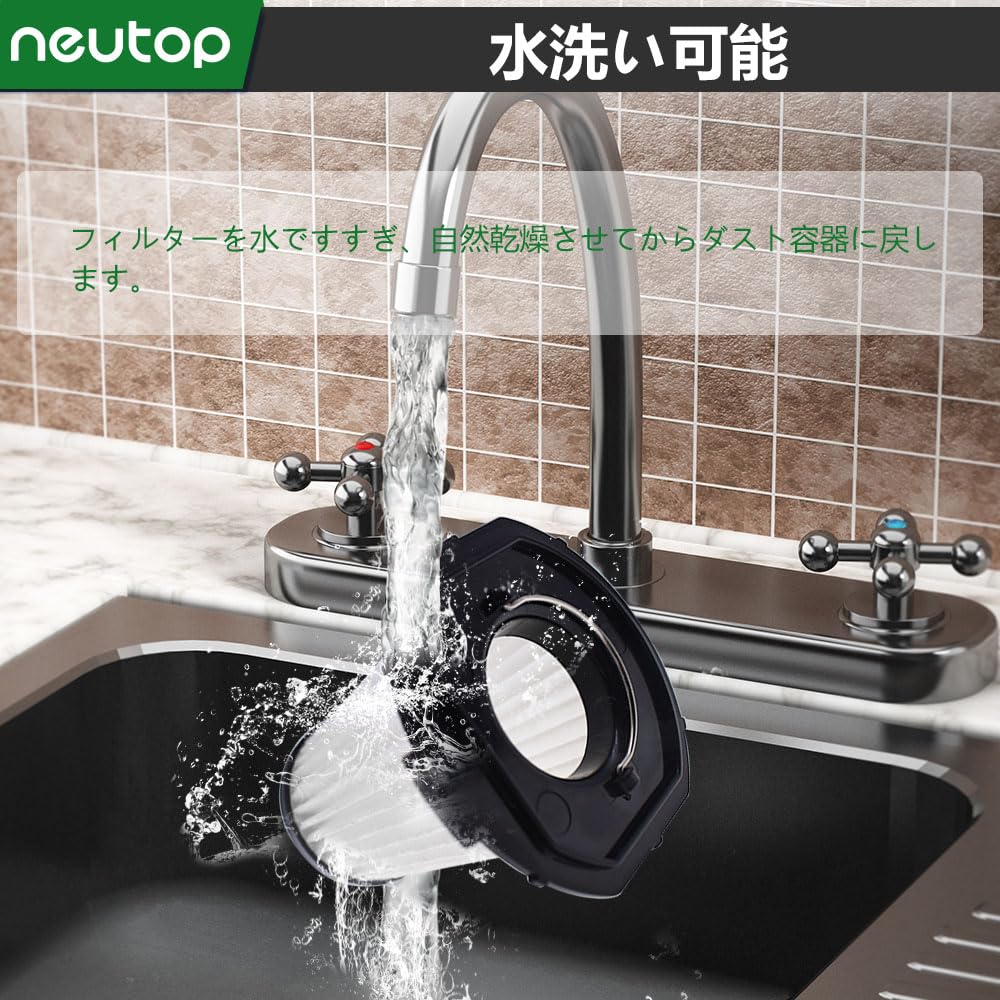 Neutop Replacement Filters Compatible with Iris Ohyama and Vacuum Pack of 8 IC-H50, IC-H50-CW, IC-H50-HA, IC-H50-B Cleaners,