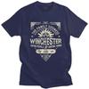 Hip Hop Supernatural Winchester Business T Shirt for Men  Design T-Shirt Big Size Homme Tee Tops TV Show Tshirt Merch