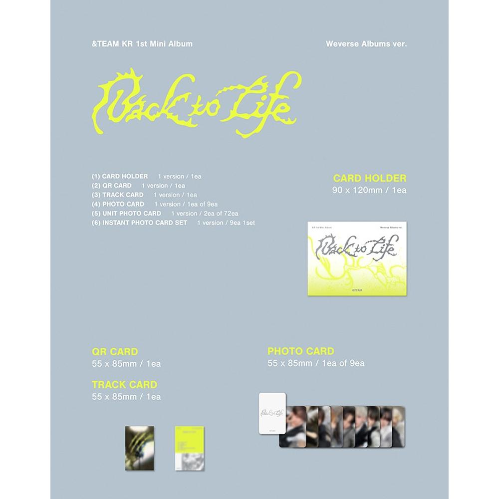 [Pre-order] &TEAM - Back to Life (Weverse Albums ver.)